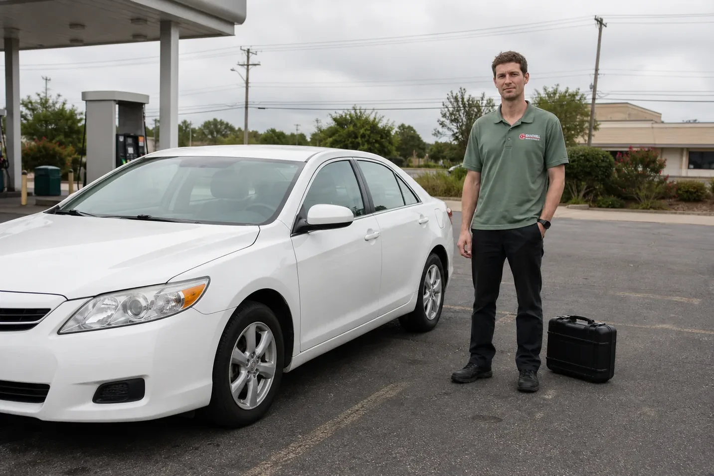 Locksmith opening a locked car door in Deland, FL